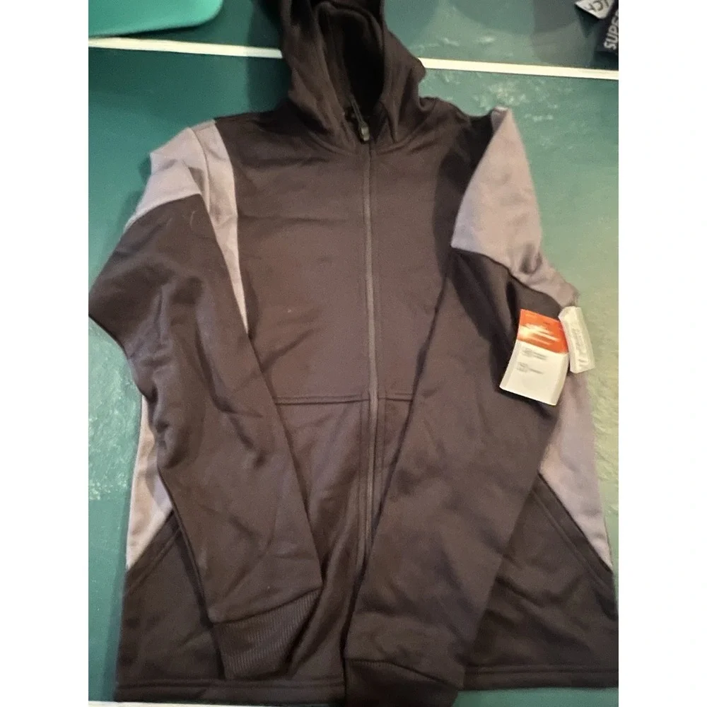 NWT Sports Illustrated Zip Up Hoodie‎ Black Gray Small